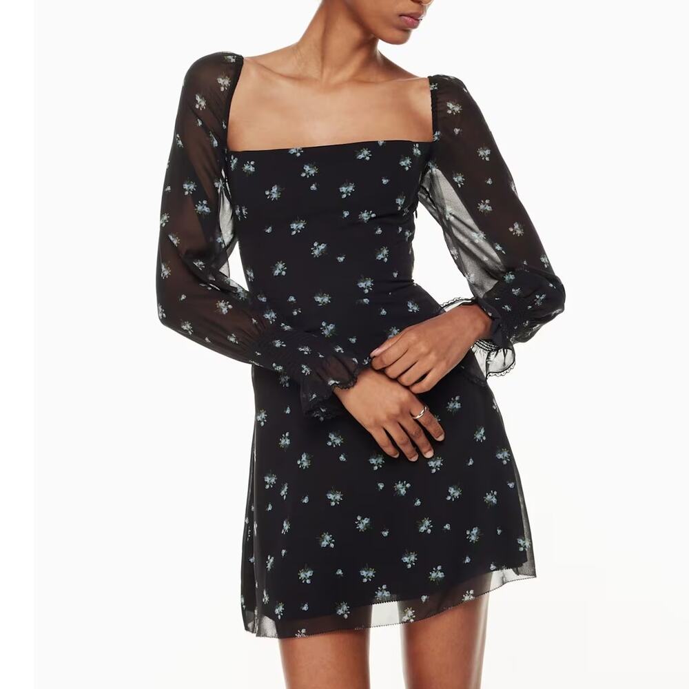 Wilfred Emmylou Dress Floral Forget Me Not Mini Dress